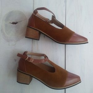 Brown Chunky Heels